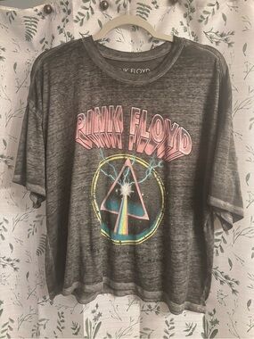 Pink Floyd Gray Washed Logo Tee